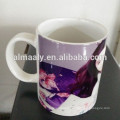 tasse blanche de sublimation de grès fait sur commande